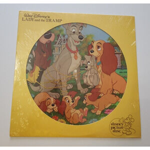 Walt Disney Lady and the Tramp Soundtrack Picture Disc LP Sealed 1980 Disneyland